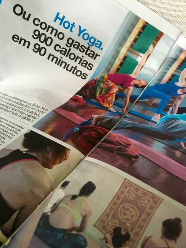 Artigo sobre o Hot Yoga no jornal i.